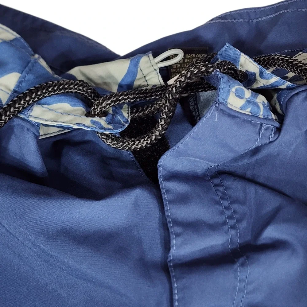 Y2K Banana Republic Board Shorts sz 32 Men Blue Swim Surfer Skater Beach 11